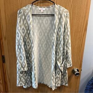 Lularoe Open Front Cardigan w/ Pockets Size XS Southwest Print Style Caroline